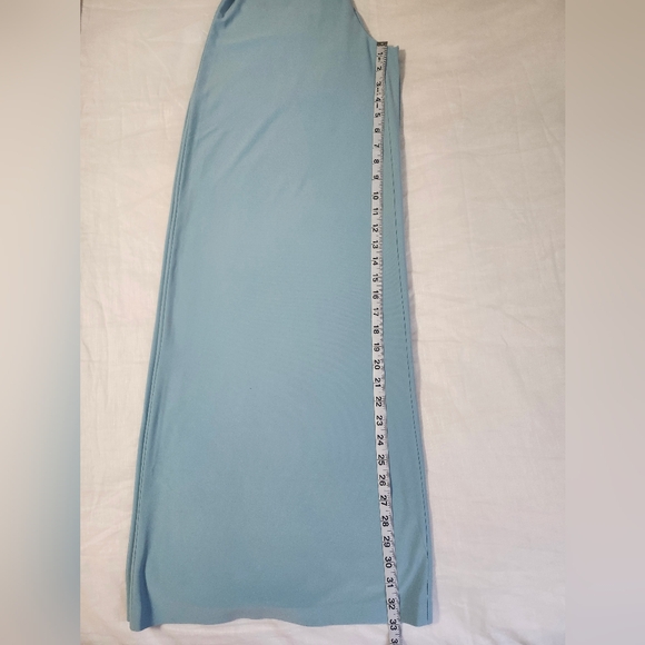 NWT Norma Kamali x REVOLVE Low Back Slip Jumpsuit in Powder Blue Size M - Picture 12 of 13